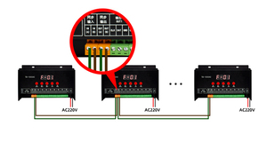 Jiuan T8-1000AC 220V RGB LED Strip điều khiển lập trình 8 kênh đầu ra 8192-<span class=keywords><strong>Pixel</strong></span> Sync SD Thẻ LED <span class=keywords><strong>Pixel</strong></span> điều khiển không thấm nước - Product Image 3