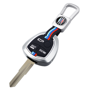 เคสใส่กุญแจรถยนต์ซิลิก้า<span class=keywords><strong>เจ</strong></span>ลโลหะสังกะสีอัลลอยสำหรับ Mitsubishi Outlander Eclipse CROSS ASX Pajero lencer พวงกุญแจกระเป๋า - Product Image 1