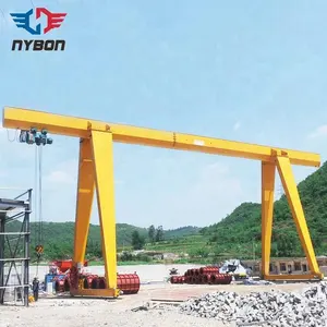 Rentang dapat disesuaikan diesel tunggal Girder mengangkat Gantry derek untuk pabrik baja/batu