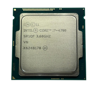 Prosesor Intel Core I7 generasi ke-4 kinerja tinggi 4 Total Core 8 Total ulir CPU I7 4790 untuk komputer