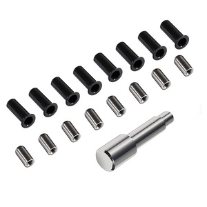 Kit de réparation de porte en acier inoxydable avec vis et bagues, 17 pièces, pour Jeep Wrangler 2007-2024 - Product Image 2