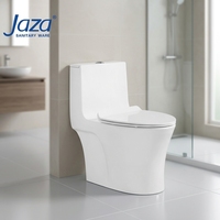 Offre Spéciale monté au sol à double chasse grand tuyau facile à nettoyer une pièce placard à eau cuvette de toilette en céramique S-trap toilette Wc commode