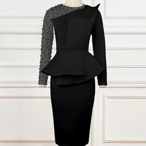 Nuovo Abito Casual in Chiffon Traspirante con Taglio <span class=keywords><strong>alla</strong></span> <span class=keywords><strong>Moda</strong></span>, Vita Alta e Effetto Snellente per Tutte le Stagioni - Product Image 2