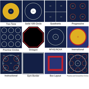 2025 6cm厚滑り止めレスリンググラップリングマット12m * 12mオリンピック & 格闘技トレーニングの標準レスリング会場 - Product Image 5
