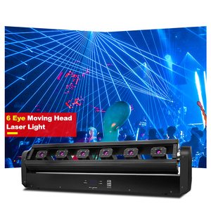 Lumière <span class=keywords><strong>laser</strong></span> à tête mobile à 6 yeux haute puissance SHTX, contrôle DMX, adaptée aux KTV, DJ, discothèque, lumière <span class=keywords><strong>laser</strong></span> à bande RGB pleine couleur - Product Image 2
