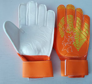PU Futebol Goalkeeper Luvas Com Rip Tab Strap Extra Finger Protection para Fast Outdoor Practice - Product Image 3