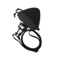 Pochette triangulaire tactique avec cordon de cou, sac utilitaire imperméable Molle avec fermeture éclair, mini porte-clés EDC pour hommes