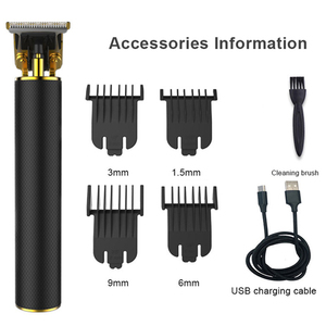 Profesional T-cuchilla cortadora de cabello eléctrica recargable Usb inalámbrico <span class=keywords><strong>barba</strong></span> de corte de pelo <span class=keywords><strong>trimmer</strong></span> - Product Image 5