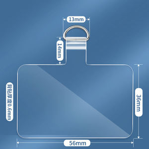 Venta al por mayor de parches transparentes de TPU para teléfono móvil, pestañas transparentes universales para teléfono móvil, cordón cruzado para teléfono móvil - Product Image 3