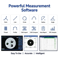 Machine de mesure à flash haute précision en un clic, système de mesure optique automatique par vision HSD-Q100