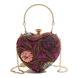 Cross-Border Women's Acrylic Trapeze Dinner Bags New Style Fashionable <b>Sequin</b> <b>Handbag</b> Trendy Chain Locking Buckle Bag Tanjing - Product Image 5