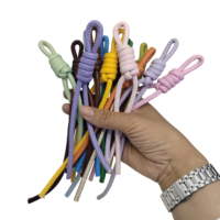 Seri Miu Tali Gantungan Kunci Kulit PU Anyaman Ramah Lingkungan Tahan Lama Multi Warna dengan Pengait Tas Ponsel Aksesori DIY