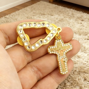 Pins de Esmalte Modernos Personalizados de Alta Calidad, Pin de Metal con Marco de Diamantes, Diseño Mexicano, Venta al Por Mayor - Product Image 2
