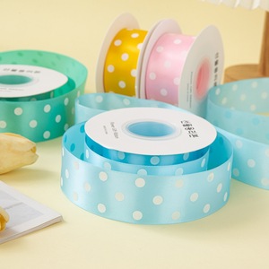 <span class=keywords><strong>Ruban</strong></span> en polyester satiné fait main, écologique, polyvalent, à pois, avec nœud papillon <span class=keywords><strong>de</strong></span> 4 cm, idéal pour l'emballage cadeau - Product Image 4