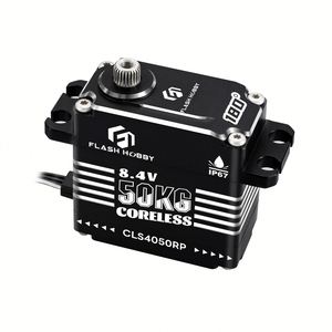 Motor Servo Micro Digital sin Núcleo con Engranaje Helicoidal y Potenciómetro Impermeable CLS4050RP de 50KG de Torque, Carcasa de Aluminio CNC, 6-8.4V para RC - Product Image 1
