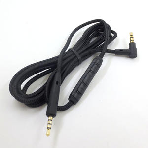 Câble de casque de jeu câble audio rayé avec microphone pour <span class=keywords><strong>BOSE</strong></span> QC45 QC35 <span class=keywords><strong>QC25</strong></span> OE2 - Product Image 2