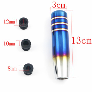 Auso-Racing Aluminum Gear <b>Shift</b> <b>Knob</b> 13Cm 9Cm 17.5Cm Universal Car Modification Blue Finish - Product Image 4