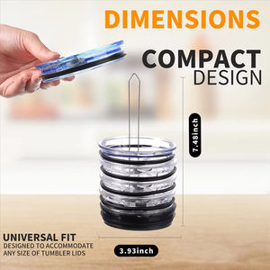 ชั้นวางฝาปิดแก้ว ชั้นวางฝาปิดแก้วในครัวและที่เก็บของบนเคาน์เตอร์ LM LM25417 - Product Image 2