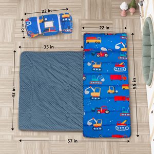 Tappetino Extra Large 55\" X 35\" Rinforzato per Bambini, Lavabile e Arrotolabile, Design Dinosauro per Asili e Scuole Materne - Product Image 2