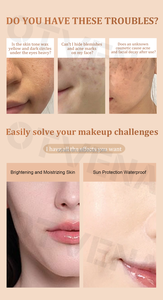 FPS <span class=keywords><strong>50</strong></span> Contrôle de l'huile Couverture complète Imperméable à l'eau Couleur correcte Finition naturelle Fond de teint liquide CC Crème - Product Image 5