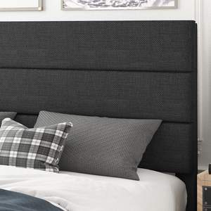 Goedkope Prijs Polyester Stof Hoofdeinde <span class=keywords><strong>Low</strong></span> Profile Metalen <span class=keywords><strong>Frame</strong></span> Bekleding Bedden - Product Image 2