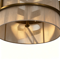 Lustre décoratif en fer et coton pour la maison, avec plusieurs douilles E26/E27, luminaire suspendu pour l'intérieur