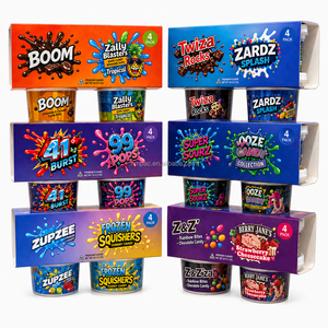 Nuovo Stock Contenitori Cali a Prova di Odore per Erbe Secche e <span class=keywords><strong>Fiori</strong></span>, 3.5g 7g, a forma di Coppette per Yogurt, Budino, Gelato e Caramelle, 3.5 Vasetti <span class=keywords><strong>con</strong></span> Tappo a Vite - Product Image 2