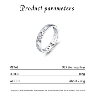 925 Sterling <b>Silver</b> Multi Cut Zircon <b>Eternity</b> Band <b>Ring</b> Stackable Minimalist Wedding Promise <b>Ring</b> for Women Daily Party Jewelry - Product Image 2