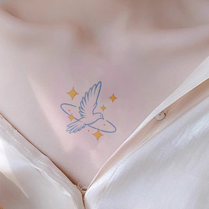 Tatuaggi colorati temporanei adesivi per tatuaggi <span class=keywords><strong>stelle</strong></span> e uccelli simpatici cartoni animati impermeabili adatti per braccia e gambe - Product Image 4
