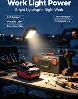 Grosir Pabrik Baterai Li-ion 18V5Ah dengan Indikator Bahan Bakar LED di Samping, Kompatibel dengan Perkakas Listrik Bor 18V, Tersedia dalam Stok