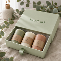 Boîte cadeau rigide personnalisée avec manchon et structure coulissante pour bougies, cosmétiques, parfums – Emballage de détail haut de gamme