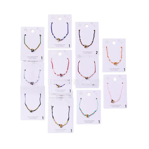 Rice <b>Bead</b> And Crystal Butterfly <b>Bracelet</b> Fashion Beaded Accessory Unisex Gift Jewelry - Product Image 1