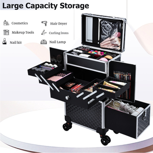 <span class=keywords><strong>Valise</strong></span> à roulettes la plus populaire, <span class=keywords><strong>valise</strong></span> de coiffure dorée, chariot de <span class=keywords><strong>coiffeur</strong></span>, technicien en ongles, maquilleur <span class=keywords><strong>professionnel</strong></span>, grande <span class=keywords><strong>valise</strong></span> - Product Image 2