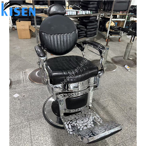 Sedia da barbiere Kisen con funzione di massaggio elettrico salone barbiere parrucchiere personalizzato colore di qualità di fabbrica - Product Image 2