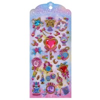 Autocollants en strass 3D imperméables en gros, décoratifs pour enfants, effet laser, pour loisirs créatifs des petites princesses
