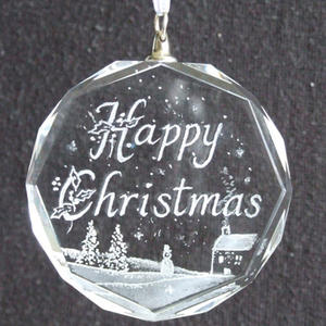 Prisma enfeites de pendurar vidro cristal vazio enfeite personalizado - Product Image 5