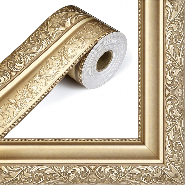 Classic Gold Floral Bulletin Board Borders Decoration