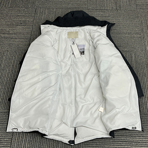 Veste <span class=keywords><strong>longue</strong></span> d'<span class=keywords><strong>hiver</strong></span> personnalisée pour femmes, veste en duvet d'oie de luxe pour femmes, capuche gris foncé pour moins 40 - Product Image 3