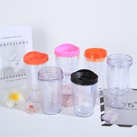 Gobelet d'eau portable pour voiture en plastique écologique DIY 450 ml, idéal pour les fêtes d'enfants, logo personnalisé
