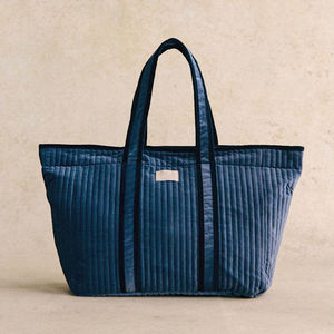Sac fourre-tout en <span class=keywords><strong>velours</strong></span> matelassé avec fermeture éclair, grand format, écologique, pour femme, avec logo personnalisé - Product Image 6
