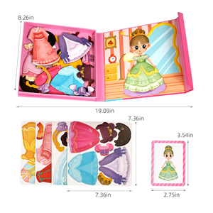 Juego de Rompecabezas Magnético para Niños Pequeños, Juguete Educativo Montessori, Disfraz de Princesa, Juego de Ensamblaje de Rompecabezas con Caras Intercambiables - Product Image 4