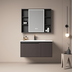 Modern Smart with <b>LED</b> Smart Mirror Thermal Curved All-in-One Modern Wall Mounted Bathroom <b>Vanity</b> - Product Image 6