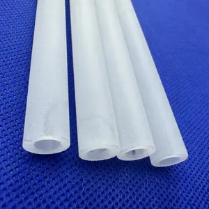 Custom high temperature resistant frosted opalescent glass tubes of different thicknesses