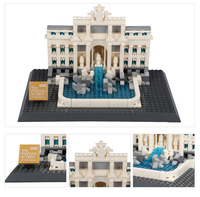 Juguetes Ecológicos de Tendencia para Niños 2026, Modelo Educativo Fontana Di Trevi, Bloques de Construcción de Arquitectura Famosa para Niños
