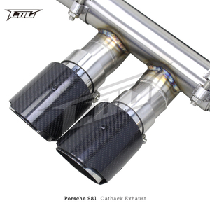 Tuyau d'échappement Catback à soupape COC pour PORSCHE 981 Cayman Boxster 2.7/3.4 2012-2015 SS304 avec système de clé de télécommande - Product Image 2