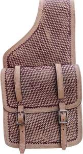 Bolsas de sillín de salto ecuestre de cuero genuino de alta calidad, ropa de equitación occidental mecanizada a mano para caballos - Product Image 4