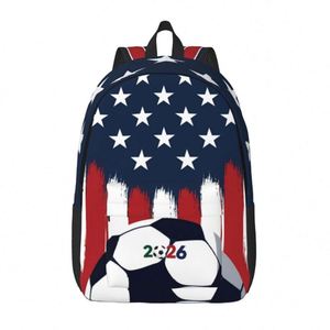 Bolsa de Viaje de Fútbol Personalizada al por Mayor, Inspirada en el Torneo Mundial de Fútbol 2026, Mochila de Almacenamiento para Accesorios de Aficionados - Product Image 4