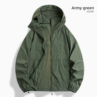 Chemises de montagne unisexes pour adultes, respirantes, anti-UV UPF50+, coupe-vent, confortables, en soie glacée, à capuche, avec fermeture éclair, pour l'été