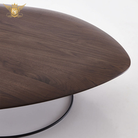 Ensemble table basse de forme irrégulière finition racine brune polie Accent au design unique fabriqué à la main