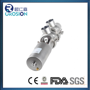 Acier inoxydable hygiénique sanitaire 304 316 Vanne d'inversion de contrôle pneumatique de soudage de type <span class=keywords><strong>LL</strong></span> à 4 voies Vanne d'inversion de débit de 2 pouces - Product Image 6